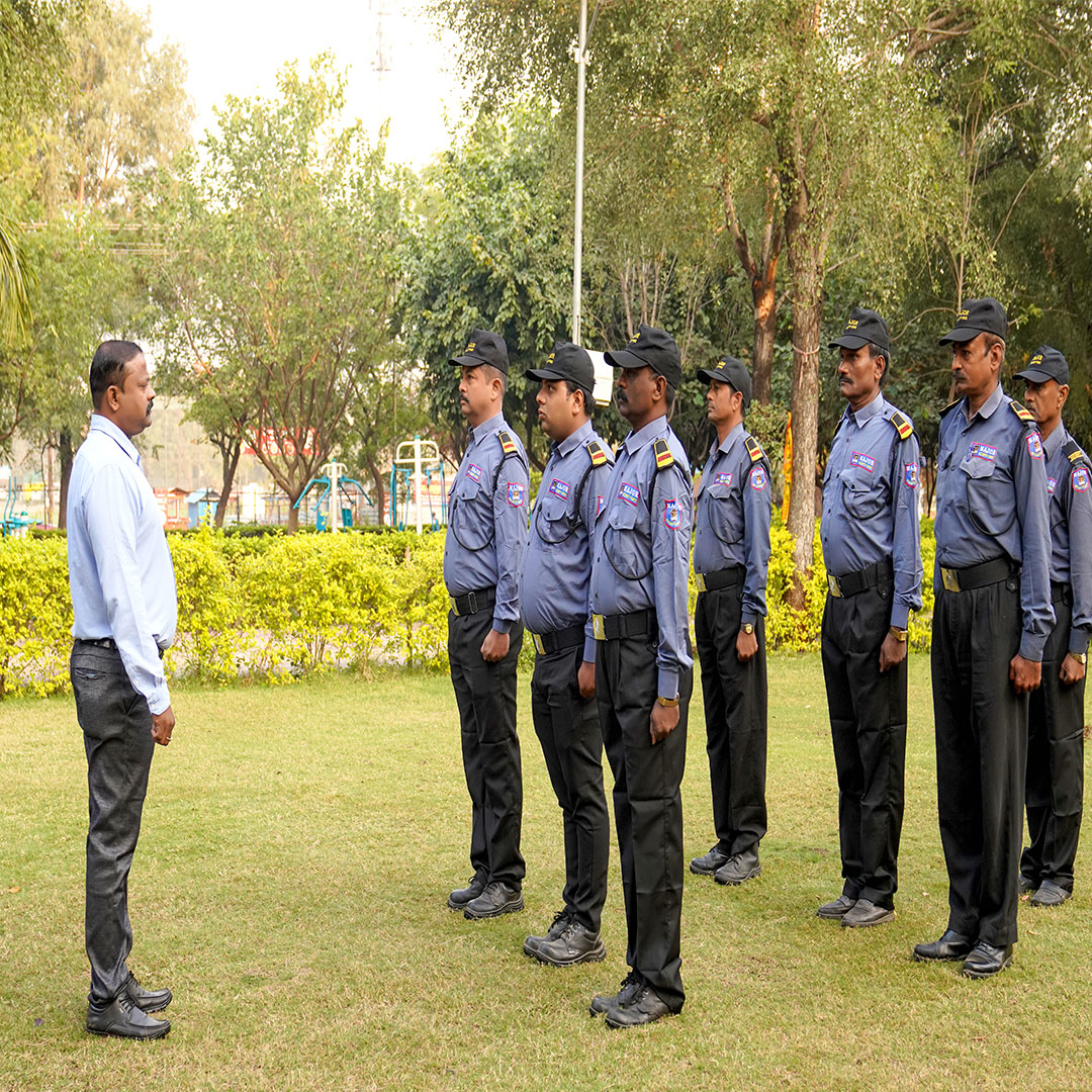 Infantry Major Security Force team drill and training